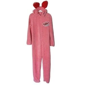 A Christmas Story Ralphie Deranged Easter Bunny PJ Union Suit Costume Adult L